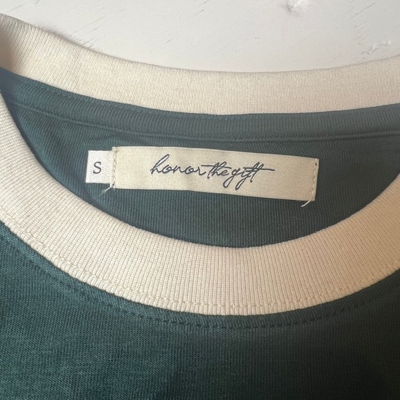 Honor The Gift Women's S Green Graphic T-Shirt Rayon Stretch Retro Streetcore - Picture 5 of 8